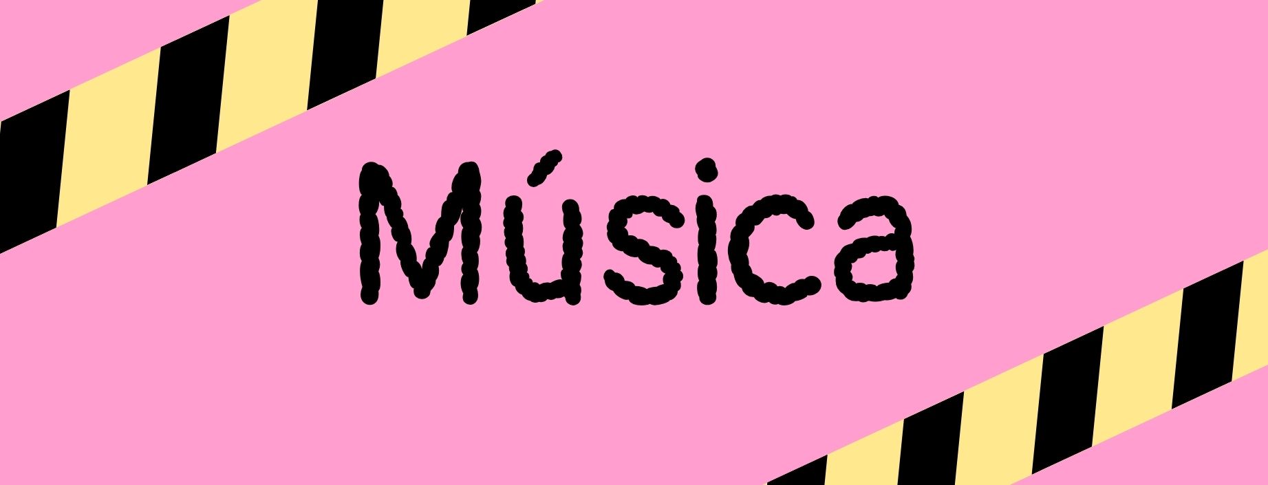 Botón morado que dice Música. Aún no lleva a otra página.